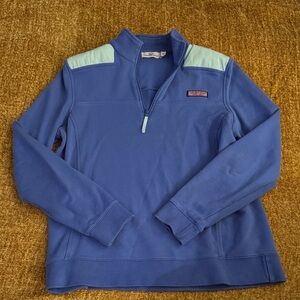 Vineyard vines Blue Quarter-Zip Pullover
